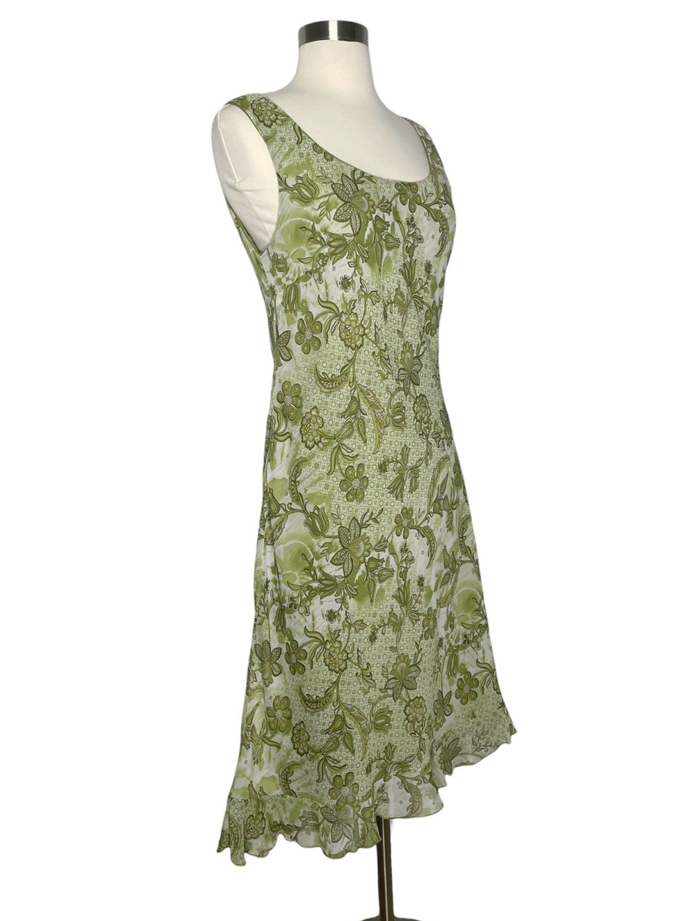 Connected Apparel Sleeveless Floral Ruffled Hem Party Dress SZ 6 Nordstrom Girly